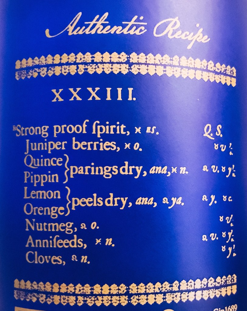 The oiriginal 1689 recipe